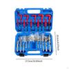 131x Thread Repair Kit Accessory Taps Tools with Storage Case Sturdy Helicoil Rethreading