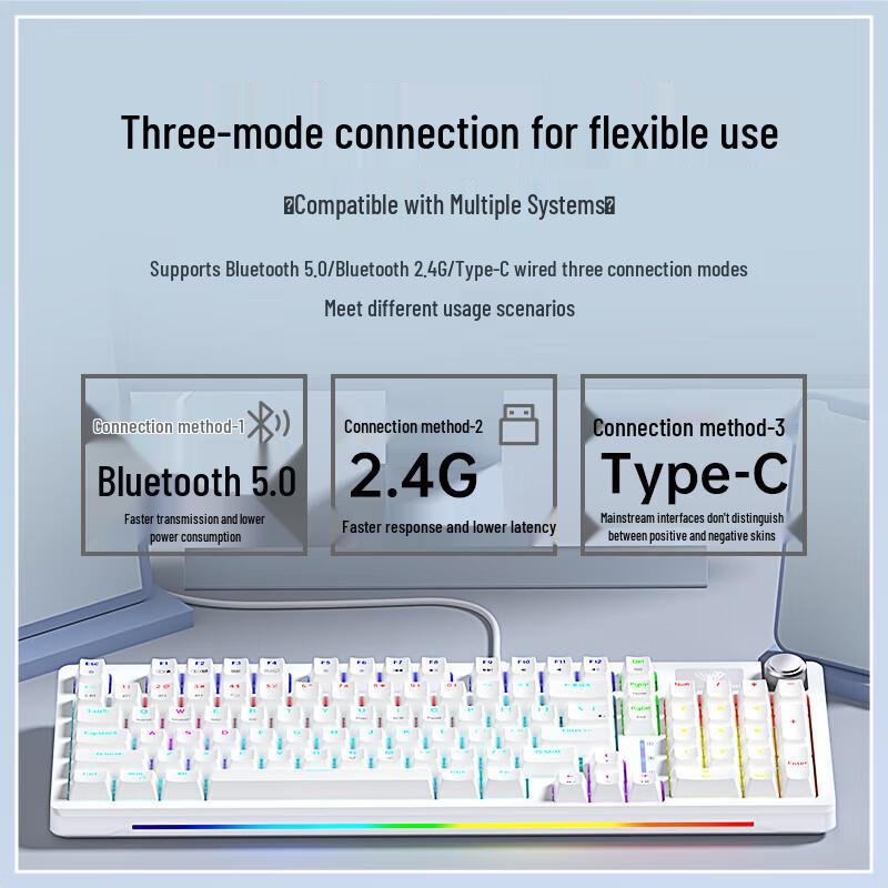 

AULA S98 Tri-Mode Gasket Mechanical Keyboard