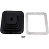 Universal Rubber Shifter Boot Kit With Chrome Plate 5 5/8" X 6 3/4"
