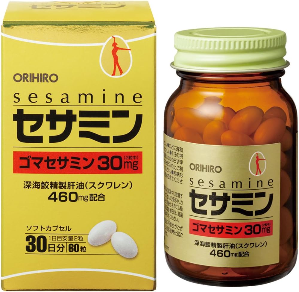 

Японія ORIHIRO Sesamin Squalene 60 таблеток 30 днів s791
