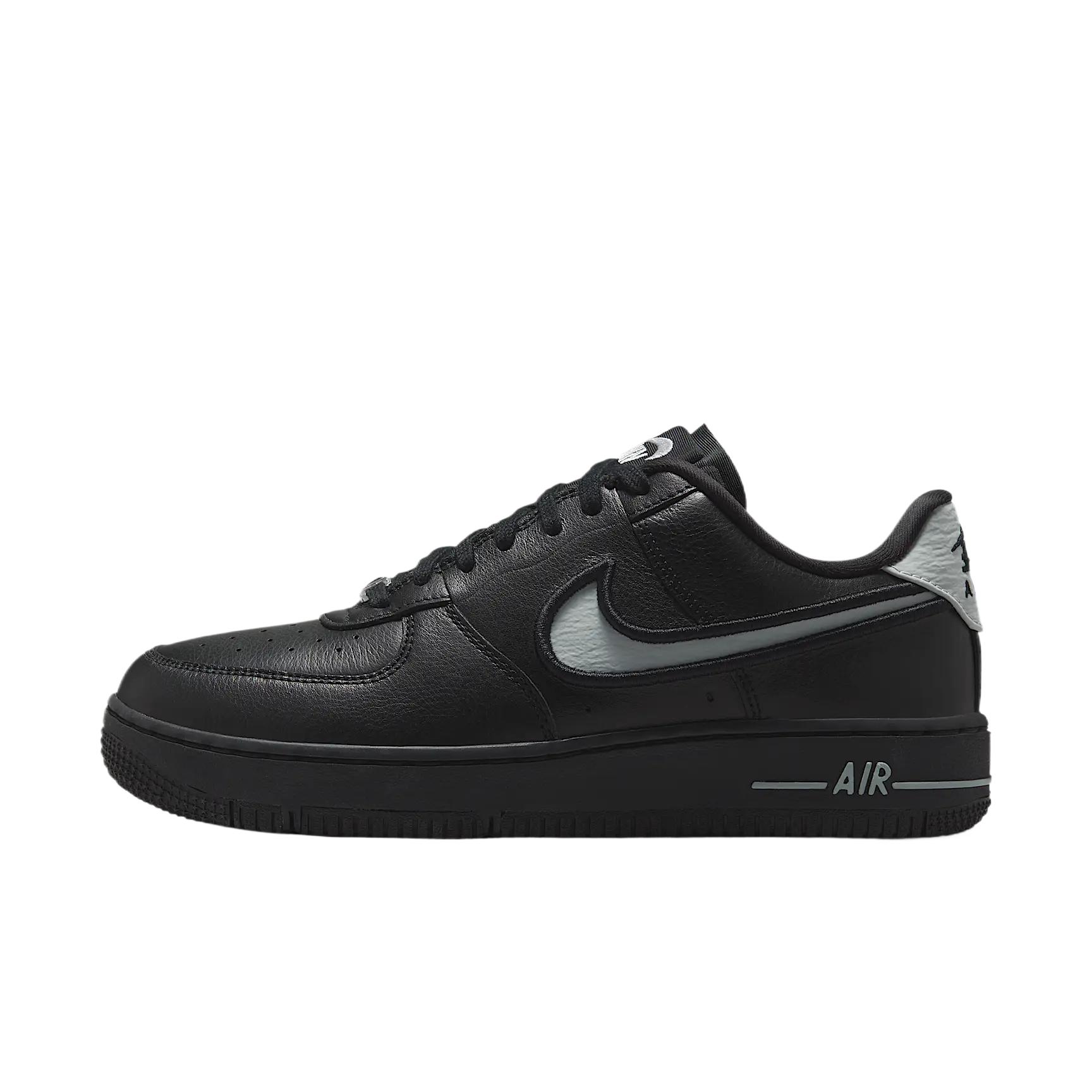 Nike Air Force 1 Women Low Top Leather Skate Shoes Black FJ7409-002 EU 35.5