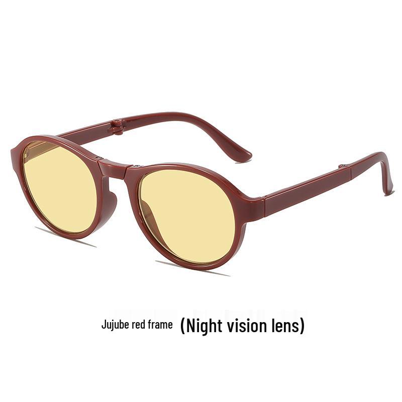Foldable Night Vision Anti-Blue Light Reading Glasses with HD Eye Protection for Men