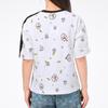 Puma Casual All-Over Print Crew Neck T-Shirt Women Tops White 532043-02