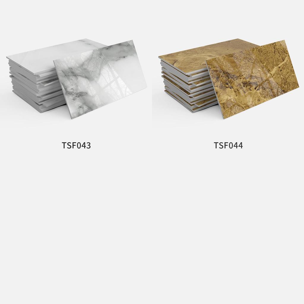 Marble-Style Waterproof Foam Wall Tile Stickers for Bathroom and Kitchen
