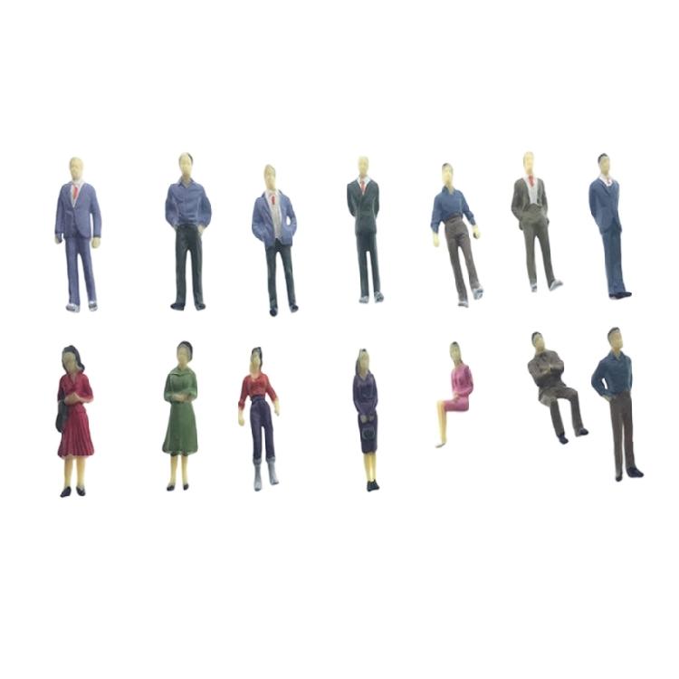 25Pcs Assorted Poses Model Train Layout Miniature People Figurines Perfect For DIY Crafts And Exhibits Decoration