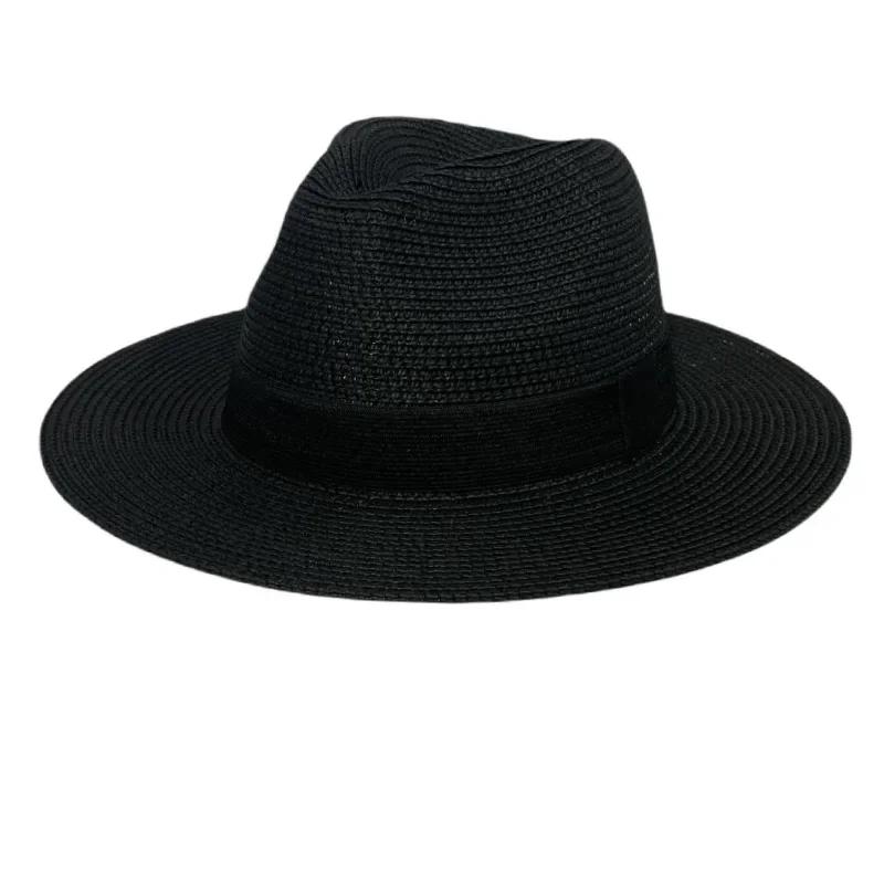 Foldable Wide Brim Sun Protection Hat for Men And Women Outdoor Travel Beach Caps Summer Soft Top Straw Cap