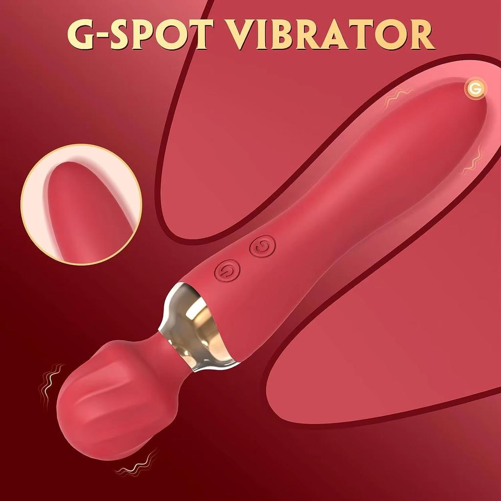 Dual Head AV Wand Vibrator Powerful Dildo Vibration Massage Double Motor Nipple Clit Stimulator Sex Toys Adult