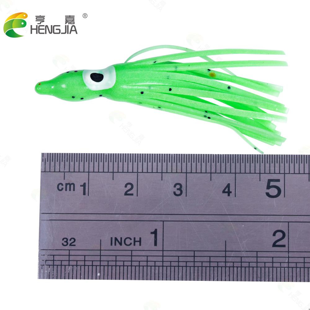 10Pcs 5CM Squid Skirts Octopus Soft Lure Fishing Lure Artificial Tuna Bait Pesca Octopus Wobblers  Sailfish Marlin Baits