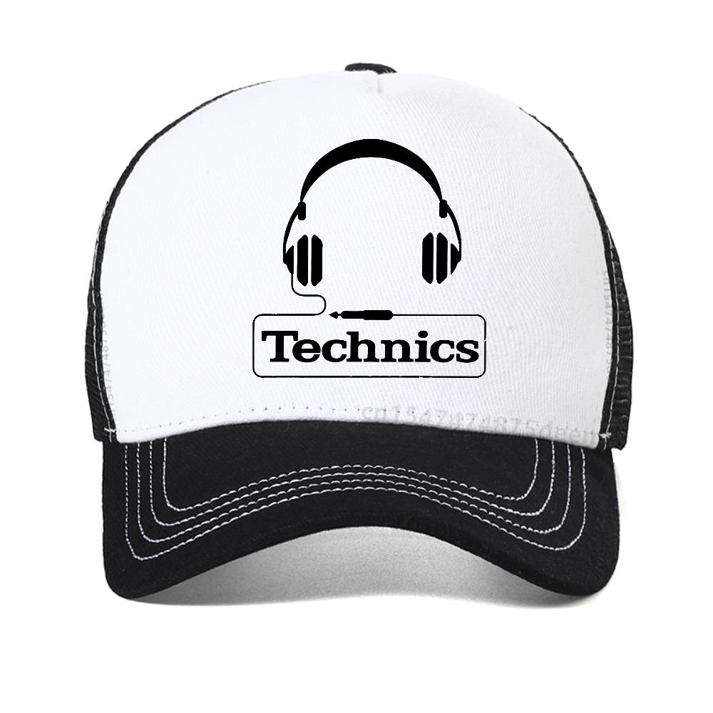 Technics Headphone Print baseball cap Vinyl Master DJ Technics hip hop caps fashion Breathable Unisex sun hat mesh Snapback Hats
