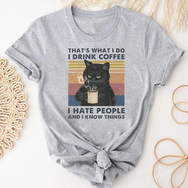 (Asian Size) Tshirt Lady Cartoon T Tee Top Women Print Fashion Clothes Female Clothing Short Sleeve Cat Animal Pet Graphic T-shirt
