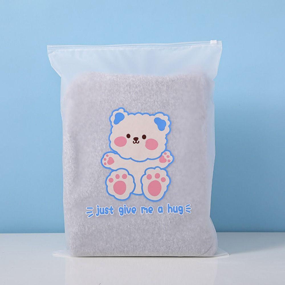 Cartoon Clothing Storage Bag PE Shoe Storage Bag Multifunction Clothing Zipper Pouch  Home&Travel