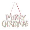 Outdoor Christmas Decor Christmas Garden Decor Festive Letter Signs Garden Entrance Adornment Hanging Tree Ornaments