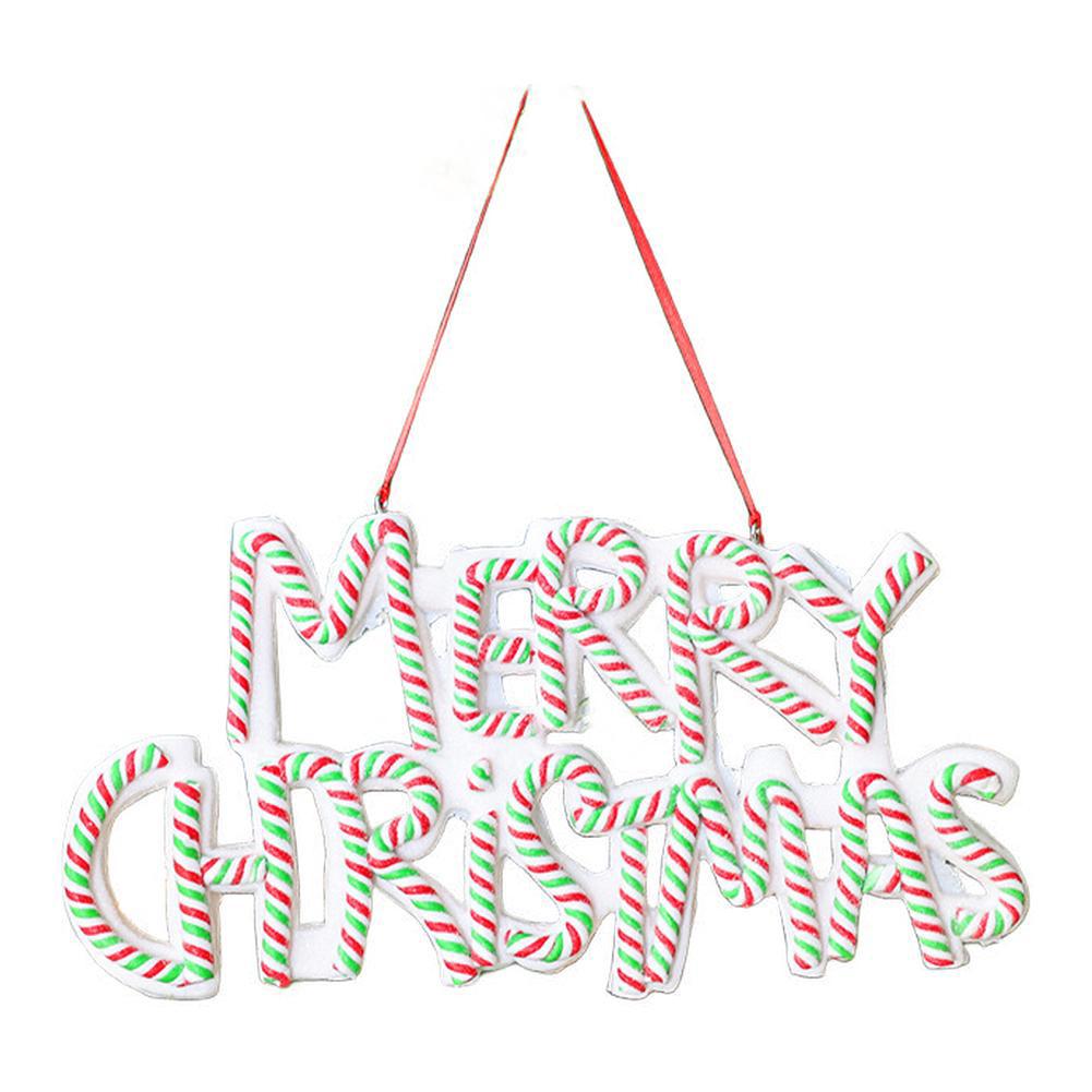 Outdoor Christmas Decor Christmas Garden Decor Festive Letter Signs Garden Entrance Adornment Hanging Tree Ornaments
