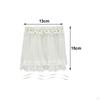 Mini Bedroom Furniture Accessories Dollhouse Crochet Lace Curtains 1/12 Window