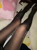 1 Pc Versatile Black Shiny Glitter Pantyhose, Durable Breathable Hosiery Ideal For Daily Wear & Skirt/Dress Matching