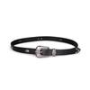 European & US Retro Carved Women's Leather Belt In Lychee Grain - Kamen Rider Design