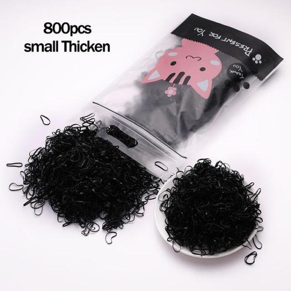 1000 teile/paket Mädchen Bunte Kleine Einweg Gummibänder Gummi Für Pferdeschwanz Halten Scrunchie Haarbänder Mode Haar Zubehör