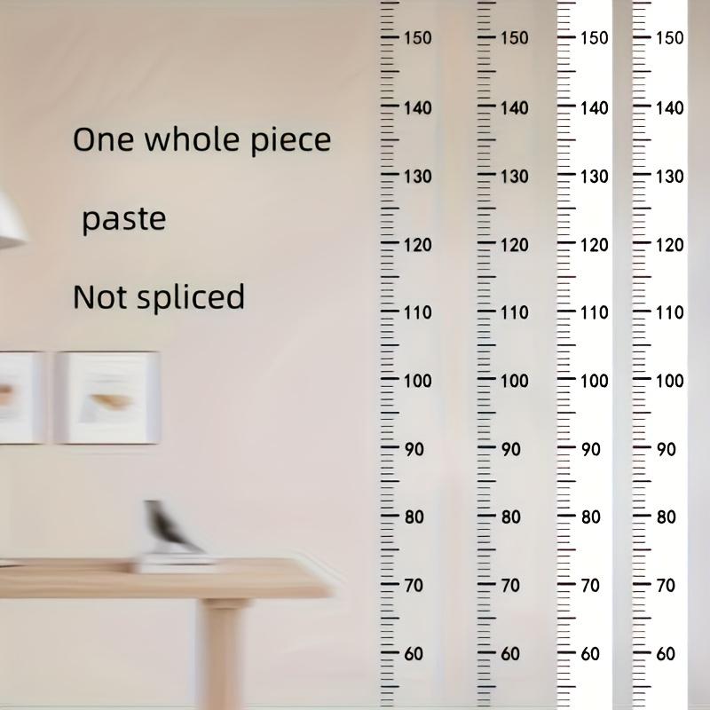 2m Wall Height Measurement Card - Modern Style, Durable PC Material, Writeable & Removable, Accurate 2m Per Sheet|Wall Decor