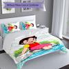 3pcs Heidi pattern bedding set duvet cover set includes duvet cover &pillowcases, perfect all season bedroom decoration & gift