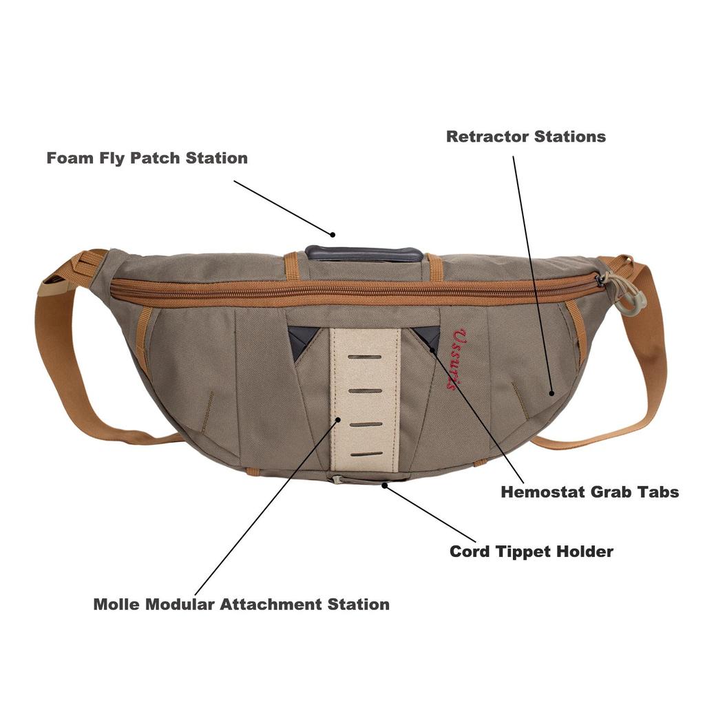 Fly Fishing Waist Pack Fishing Chest Bag Tackle Storage Sling Pack Hip Pouch