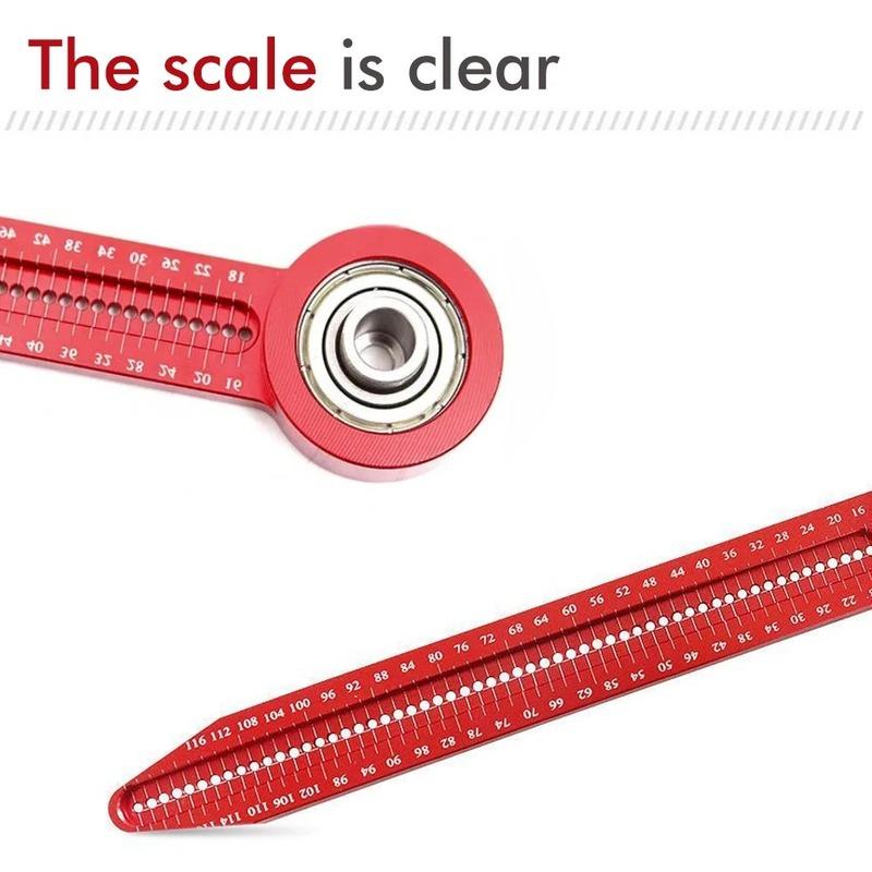 Portable Woodworking Compass Alloy Scribe 360 Degree Round Marking Gauge Precision Circle Maker Carpenter Tool for Tiny Circles