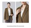 2025 Autumn/Winter Women's Double-Sided Cashmere Wool Coat Suit Jacket