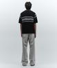 INSILENCE Striped Crew Neck Knit Black