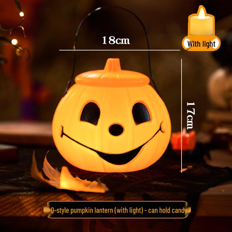 Children's Pumpkin Lantern Candy Basket for Halloween
