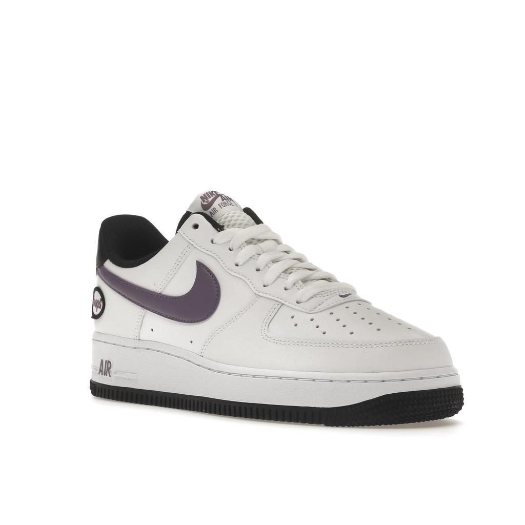 Nike Air Force 1 07 LV8 Hoops - Weiß Canyon Lila Herren Sneaker Schwarz DH7440-100