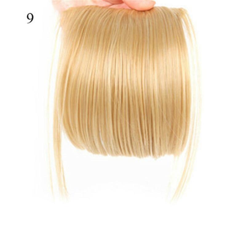 One Piece REAL Natural Hair Extension Fringe Bangs Clip Real Thick As Human