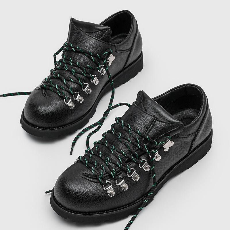 Męskie buty Oxford ze skóry dzielonej do pracy, codzienne, płaskie, designerskie, antypoślizgowe, wygodne, modne, outdoorowe, do wędrówek