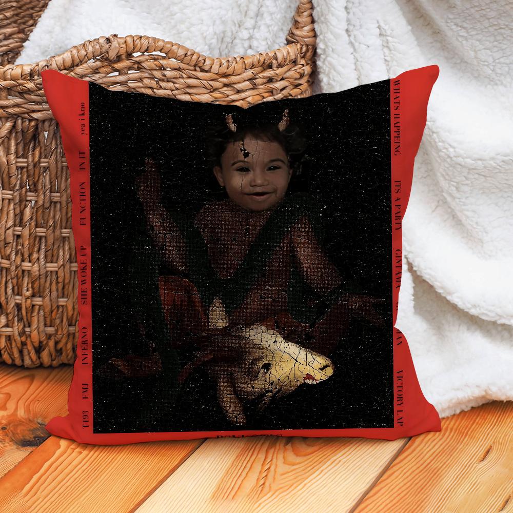 Rapper OsamaSon Psykotic Pillow Case Home Cushion Cover Suitable For Office Sofa Car Suitable For All Seasons 12x12Inch