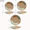 Kiln Changes Retro Ceramic Deep Plate Irregular Salad Plate Pasta Plate Dessert Plates Hotel Molecular Cuisine Tableware