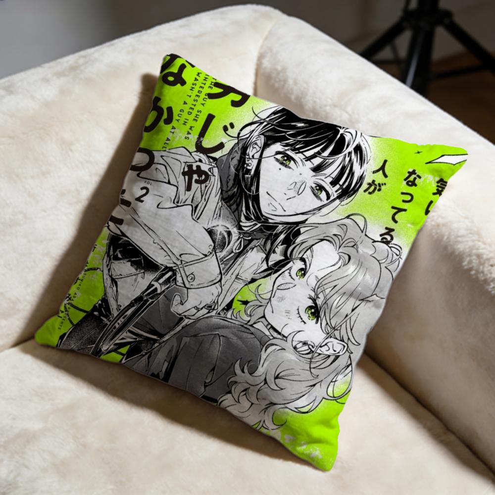 Trendy KKoga Mitsukied Cushion Cover Soft Decorative Pillow Case Suitable for Bedroom Sofa Car Travel Use