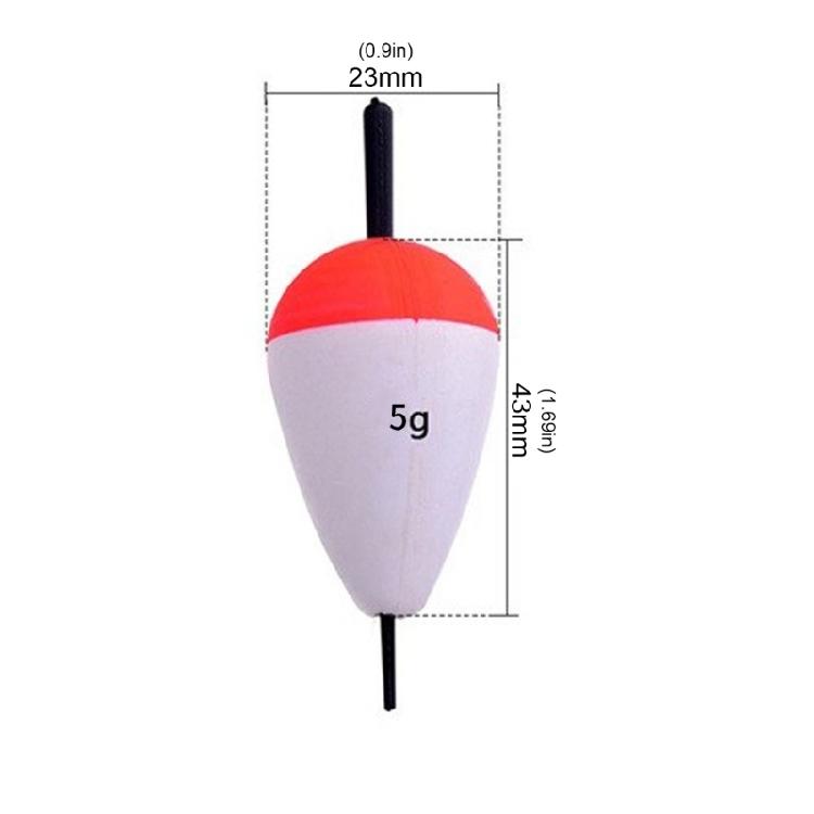 10Pcs Foam Fishing Float Bobber Sea Rock Fishing Striking Float Hard Foam Float Red And White Foam Sea Fishing Bobber