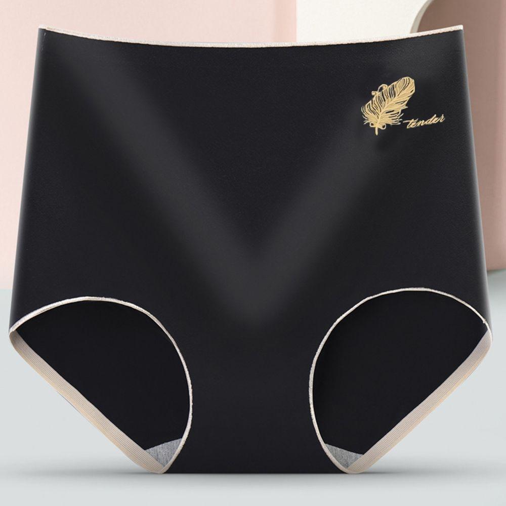 Cotton High-waist Girls Breathable Lingerie Graphene Crotch Panties Women Underwear Seamless Briefs