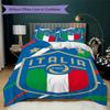 FIGC Muster Bettwäsche, Steppbett Set Bettbezug Kissenbezug Zuhause Geburtstagsgeschenk(1 Bettbezug + 2 Kissenbezüge, ohne Füllung)_lx