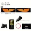 Car LED Flexible Screen 13.7x4 Inches 2pcs USB 5V, APP/remote Control  IP65 Waterproof DIY Programmable Decor Accessory