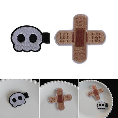 Y2K Hair Clip Cross/Skull Shape Hairpin Duckbill Hair Clip for Spring Side Hair Ponytail Hairpins for Teens