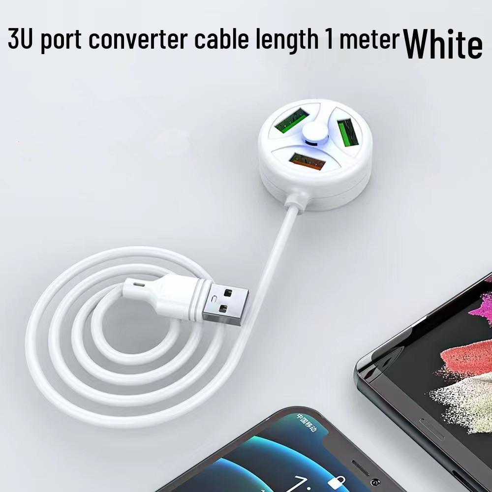 Multi-Port USB Hub Adapter: USB & Type-C Extension Dock with Converter.