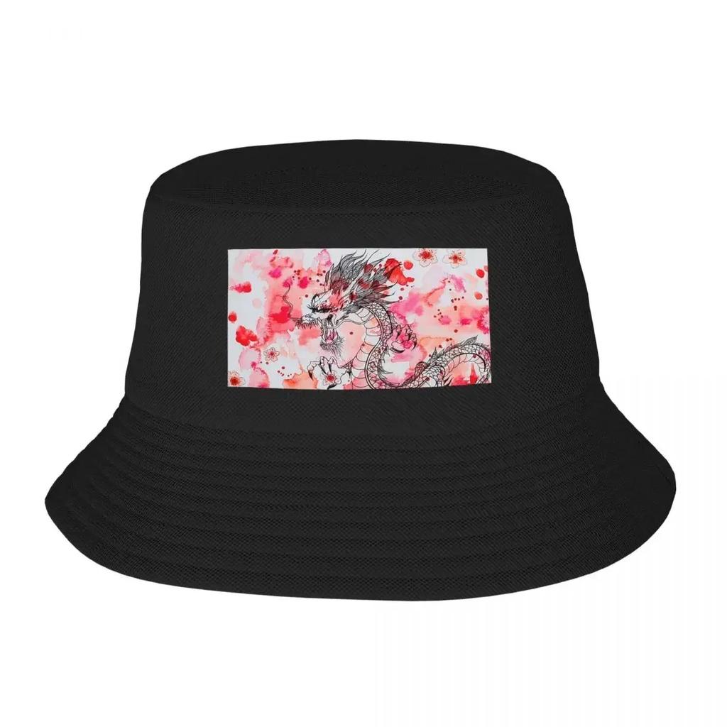 Daydreams Of Dancing Dragons YLMarts Bucket Hat Panama For Kids Bob Hats Autumn FisherUnisex Hats Summer Beach Fishing Ca