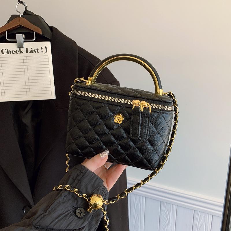 Geantă crossbody retro cu zale diamantate 2024 - Geantă de umăr versatilă cu lanț pentru femei