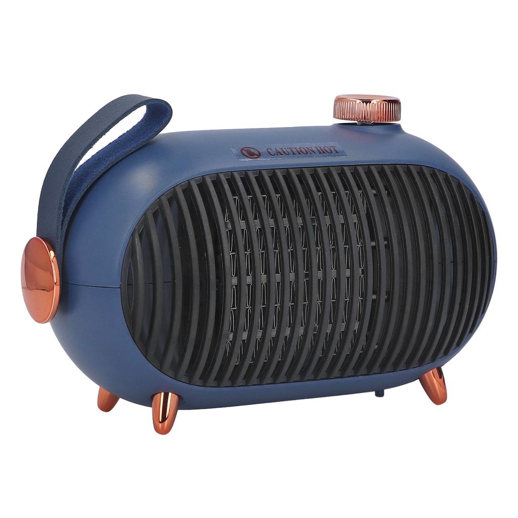 Small Space Heater 3 Level Adjustment 900W PTC Ceramic Fast Heating Mute Desk Heater with Flame