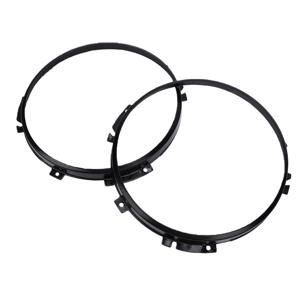 2PCS Headlight Retaining Ring Replacement for Defender Black 7 Inch Headlamp Bezel STC3018 Headlight Mounting Ring Trim