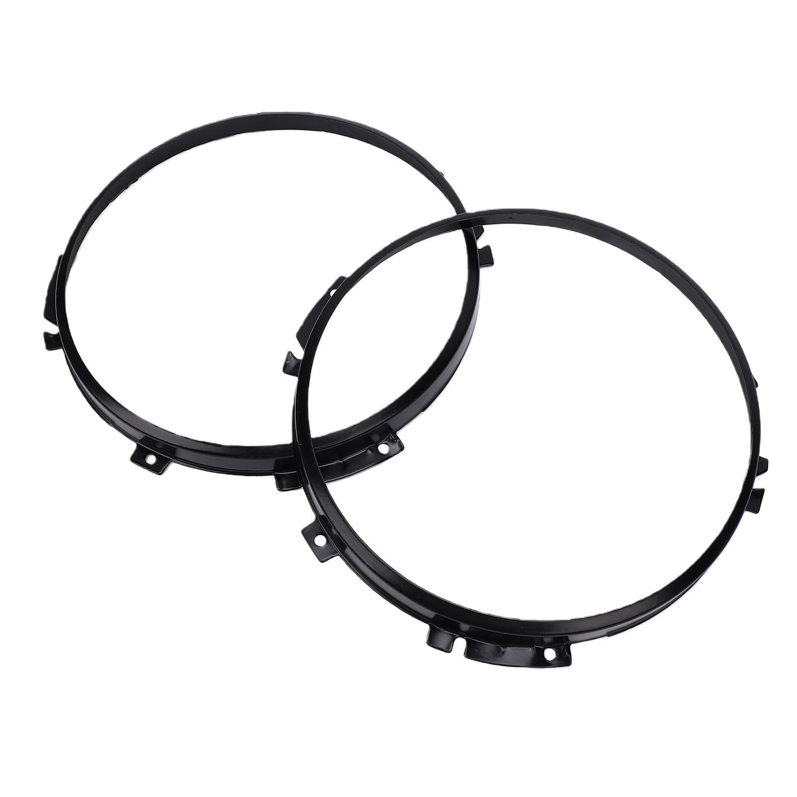 2PCS Headlight Retaining Ring Replacement for Defender Black 7 Inch Headlamp Bezel STC3018 Headlight Mounting Ring Trim