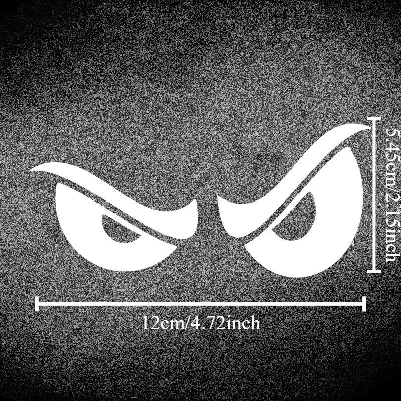 Evil Eyes Waterproof Sticker, Cool Graphic Vinyl Decal, Universal Modification Decor for Motorbike Fairing, Scooter & Car Body