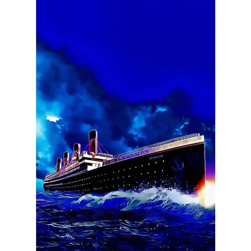 The Ship that Never Sinks Iconic Seascape Abstract Titanic Poster and Prints Canvas Painting Wall Art Picture Home Decor Gift