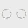 Twist Silver Earring