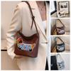 Square Bag Dachshund Puppy Underarm Bag Towel Embroidery Shoulder Bag Sweet Women