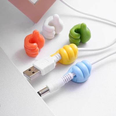 Kreativer Daumen Multifunktionaler Klebehaken Kabelmanager Datenkabel Kleiner Finger Haken Aufbewahrung Fingerhalter